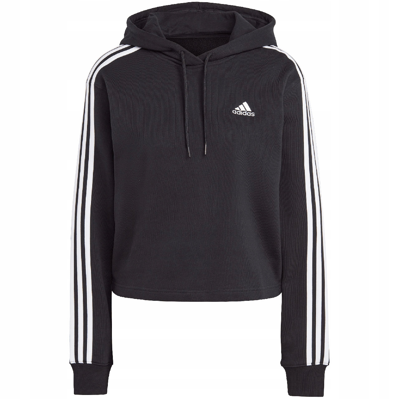 Mikina adidas Essentials French Terry Crop Hoodie černá IC8767 .XL