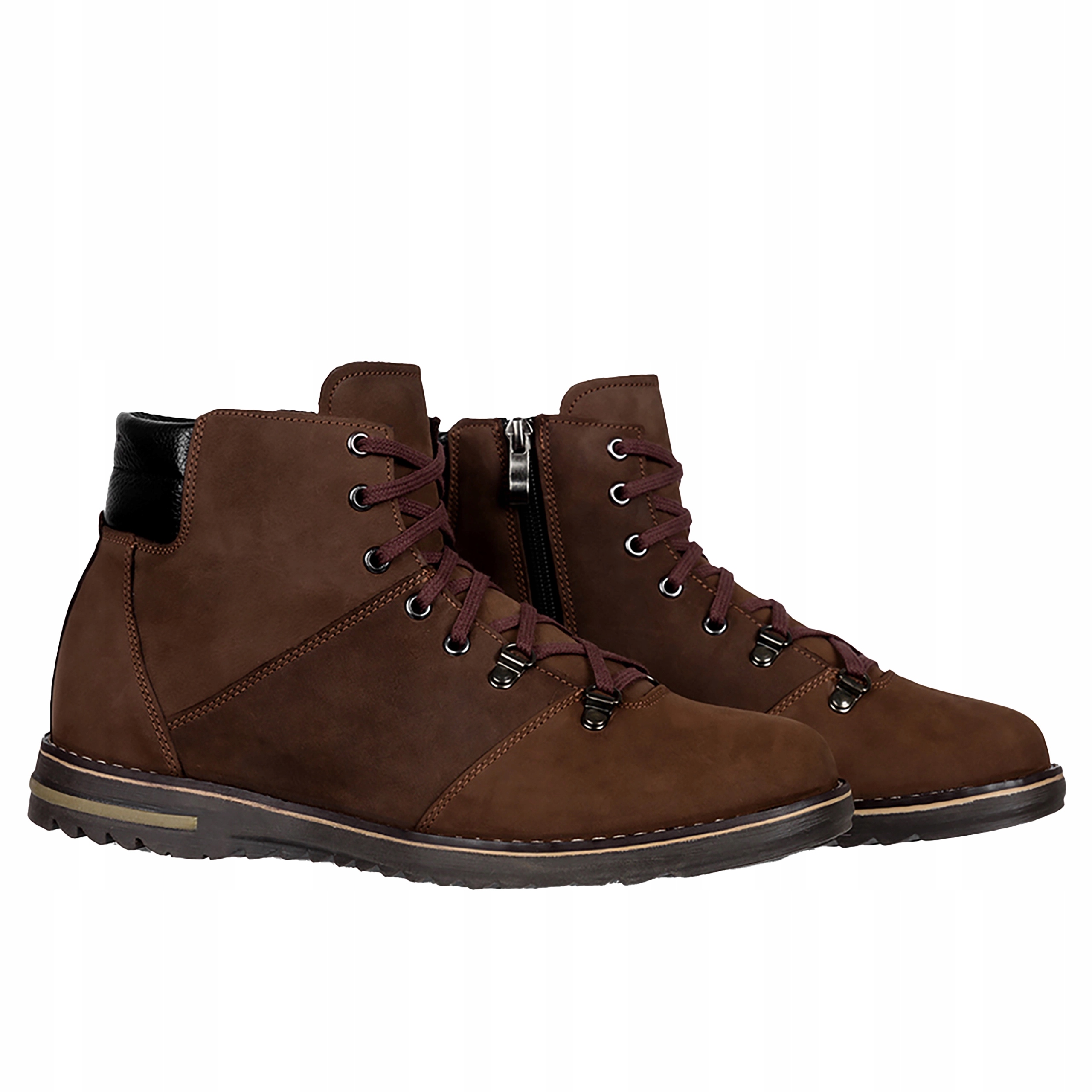 Kožené Kotníkové Boty Pánské, zateplené, Polský Výrobek, velikost 45