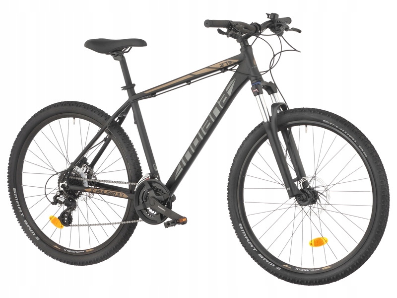 Rower górski Mtb Indiana X-Pulser 3.7 M19 27.5 cala męski Czarno-brązowy