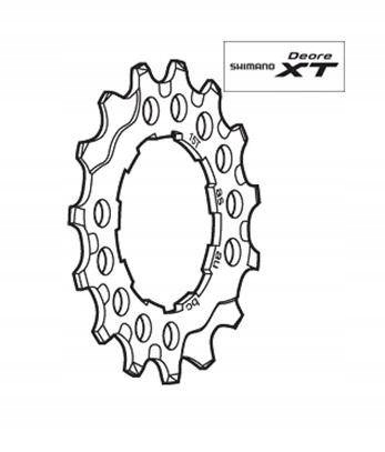 Koronka kasety Shimano 15T XT CS-M770/760 Marka Shimano