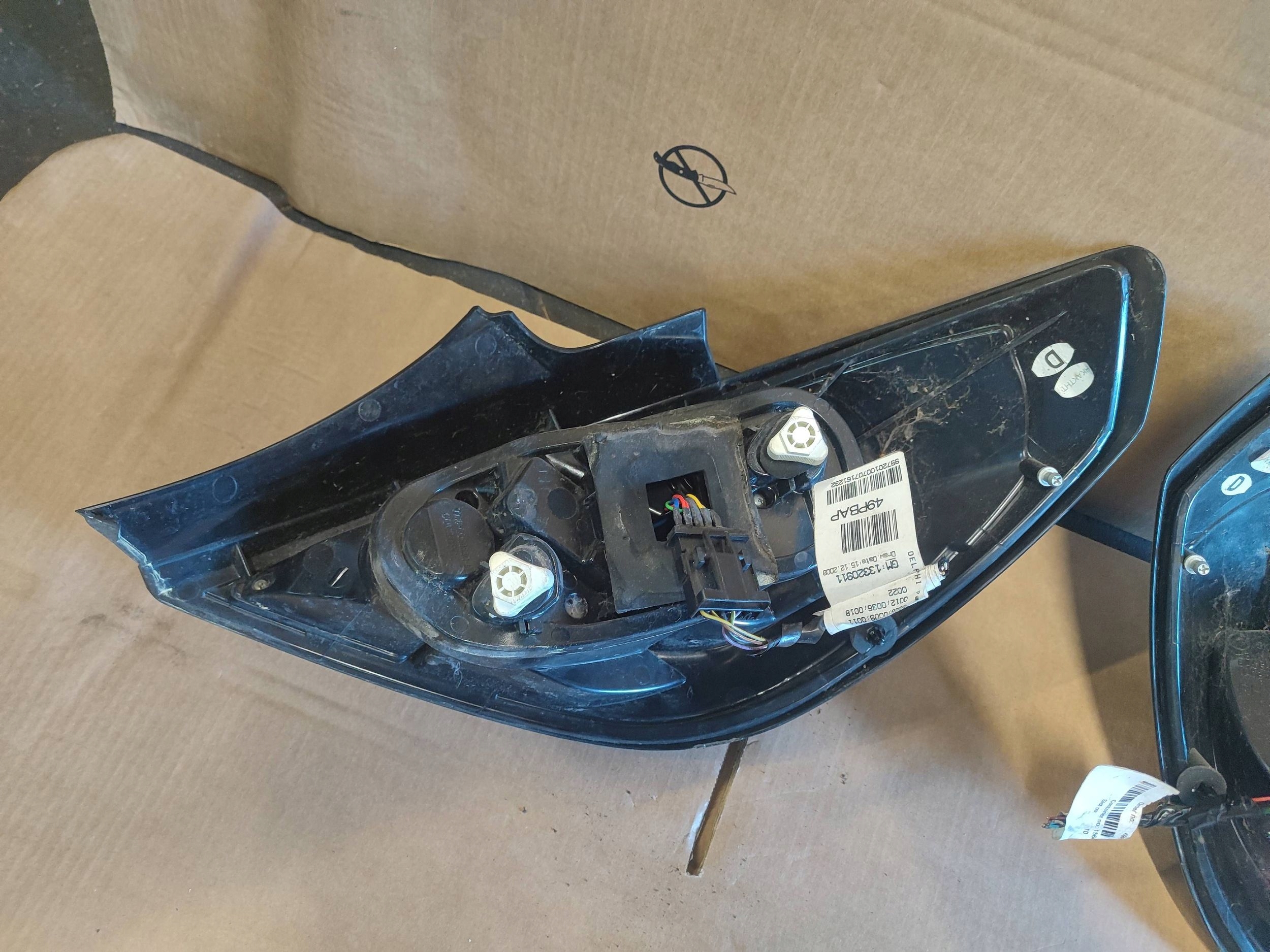 OPEL CORSA D light lights rear part rear. KOMPLET BLACK LED DIODA NEON