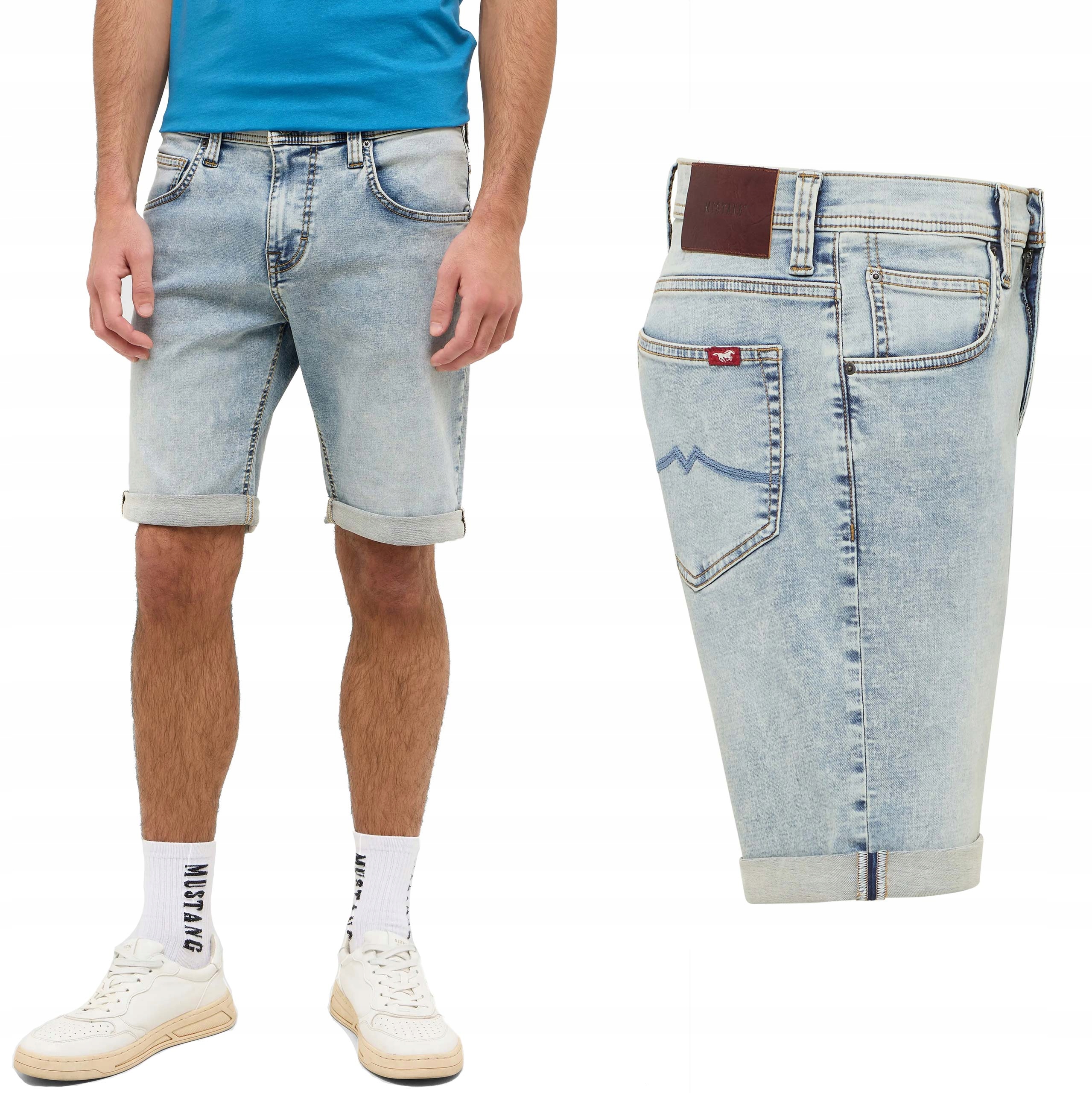 Mustang Chicago Shorts Z Azure 213 kraťasy pánské džínové šortky W29