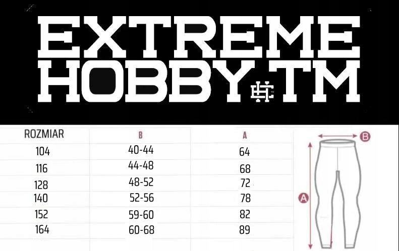 Extreme Hobby Leginsy Dziecięce VIVID Bulterier 164 Rozmiar 164