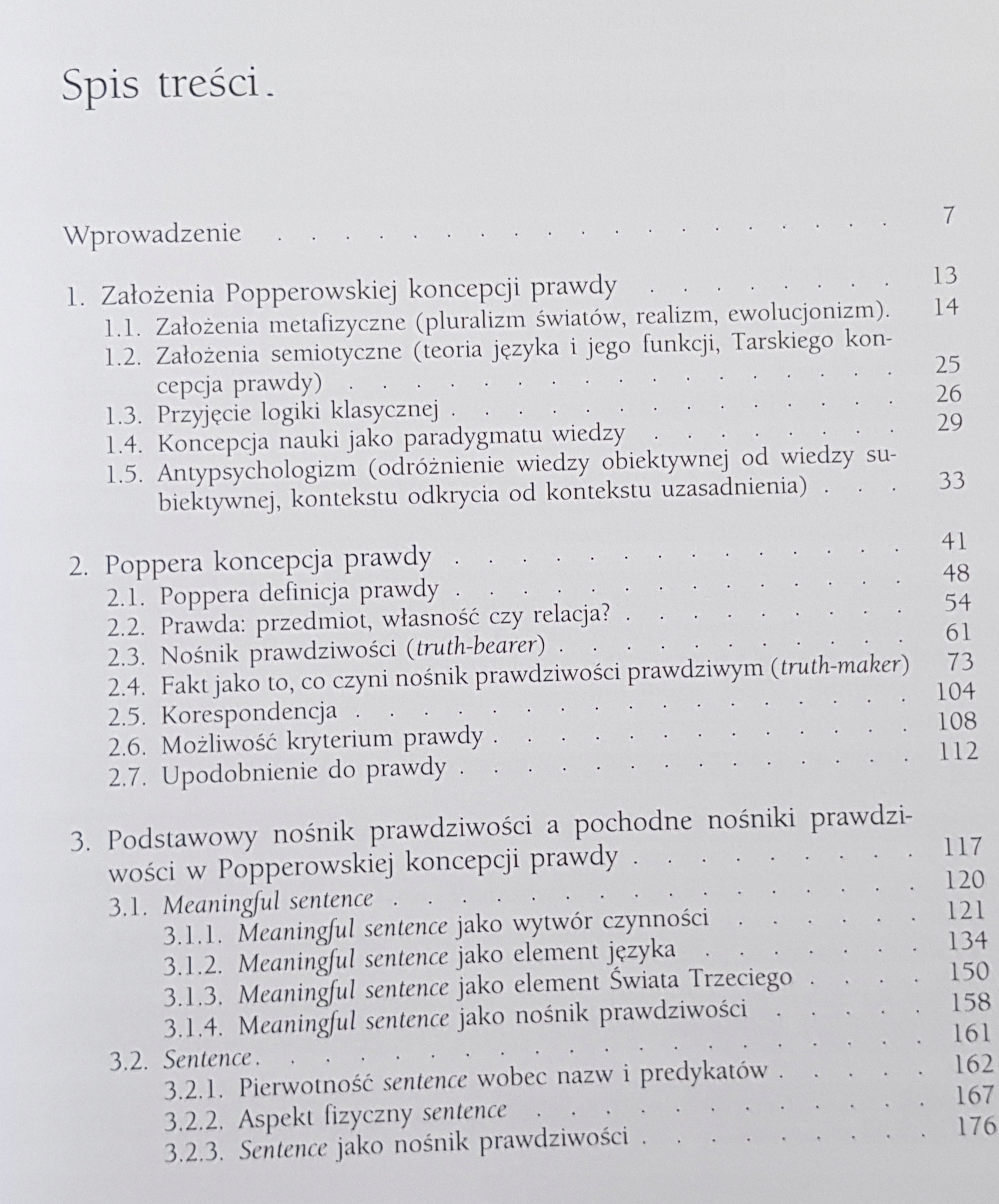 K. Niebrój: Karla R. Poppera koncepcja prawdy ISBN 9788322619377