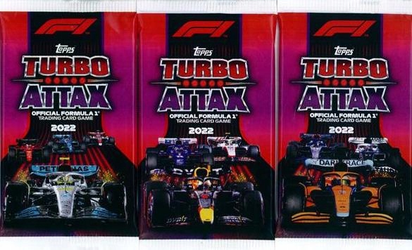 40 kart - 4 SASZETKI Z KARTAMI F1 TURBO ATTAX FORMULA 1