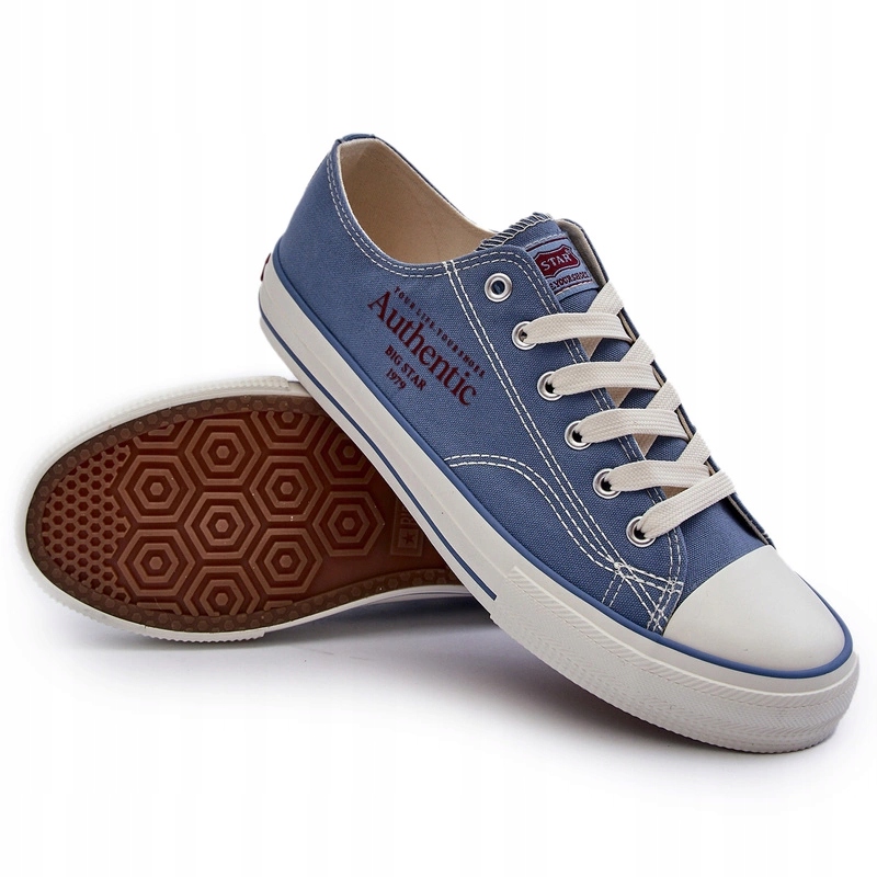 Pánské Klasické Tenisky Big Star NN174060 Modré 43