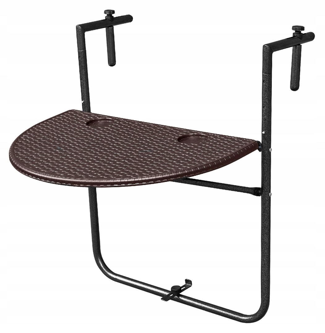 STOLIK BALKONOWY STÓŁ SKŁADANY KAWOWY WISZĄCY ZAWIESZANY BRĄZOWY Producent Modern Home