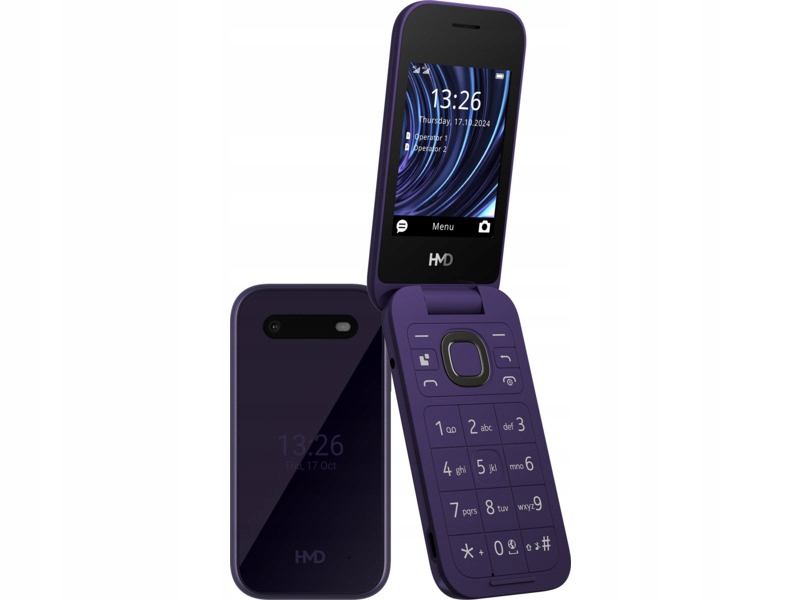 Telefon Hmd 2660 Flip Dual Sim Fioletowy