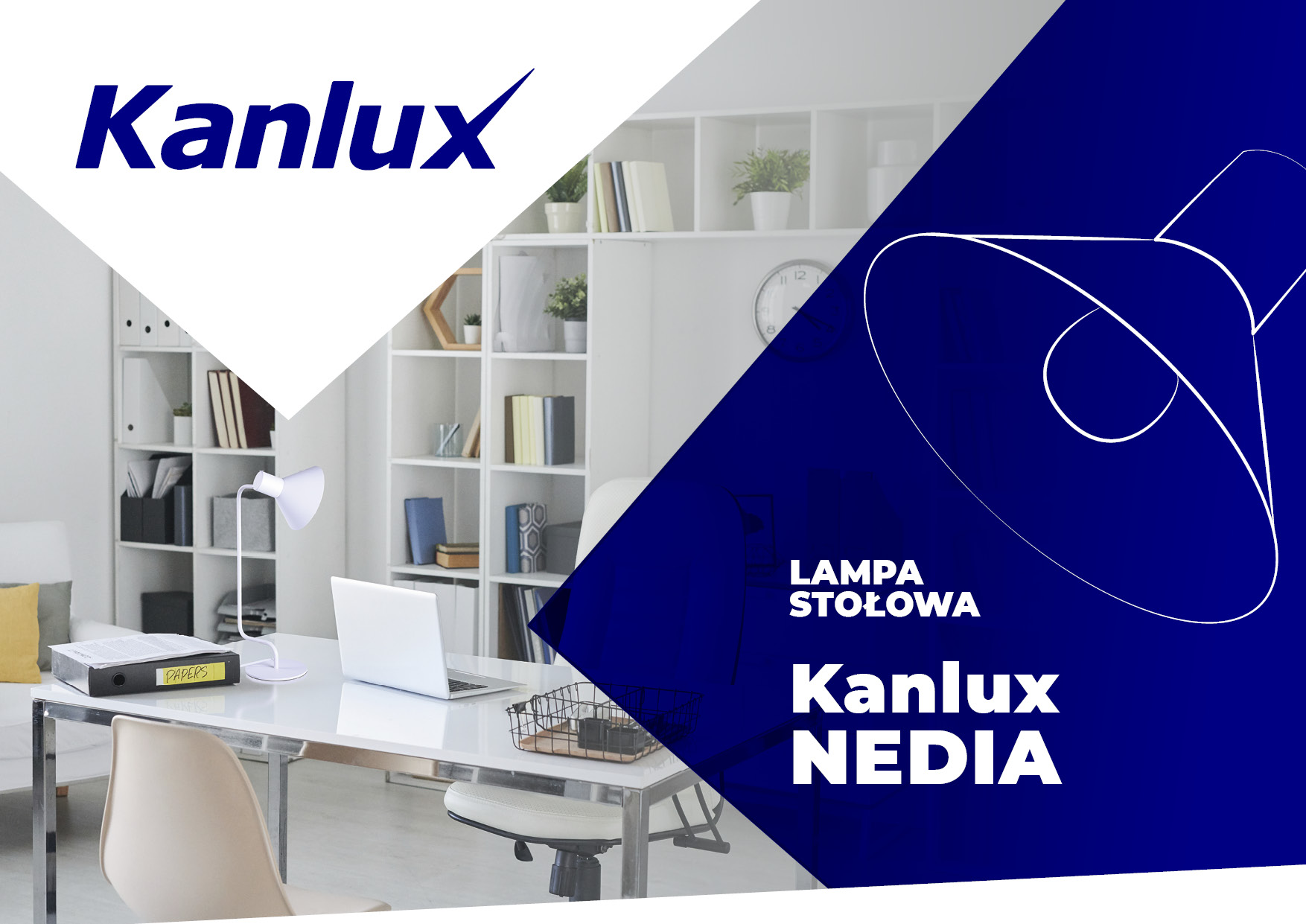 Zestaw Lampka biurkowa czarna Kanlux NEDIA +LED 4W Rodzaj gwintu E14