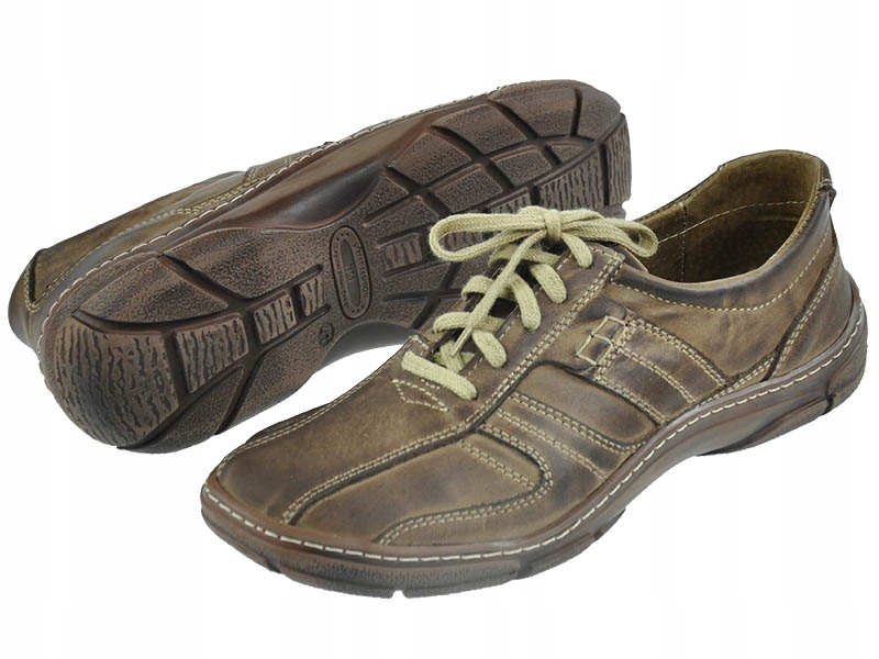 MĘSKIE OBUWIE SKÓRZANE 440BR-43 Marka inna