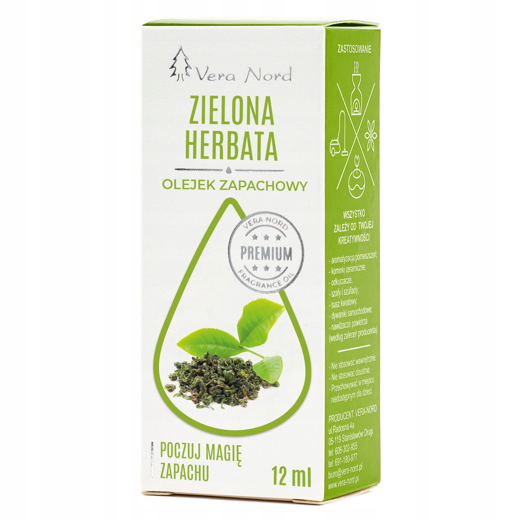 

Olejek zapachowy vera nord Zielona Herbata