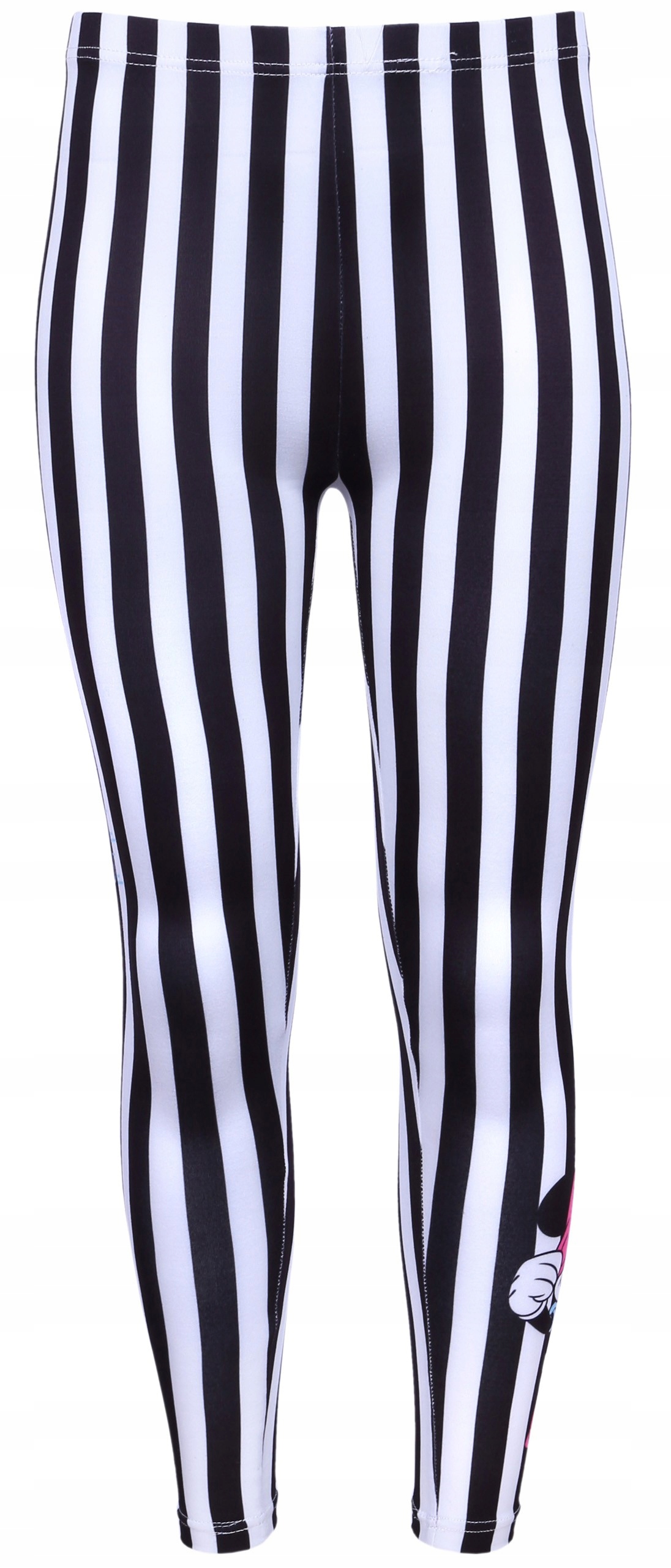 

Biało-czarne legginsy w paski Myszka Minnie 116 cm