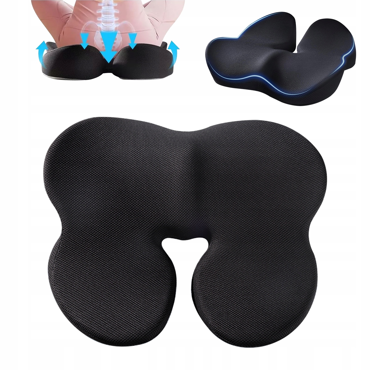 Poduszka Ortopedyczna Na Hemoroidy Ergonomiczna Z Pianką Pamięciową