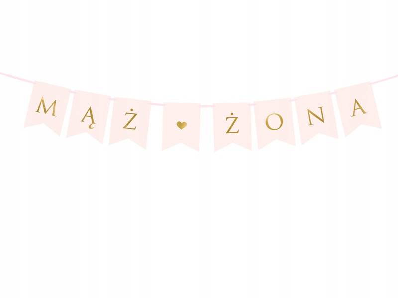 

Girlanda Wisząca Baner Na Ślub Mąż Żona Wesele
