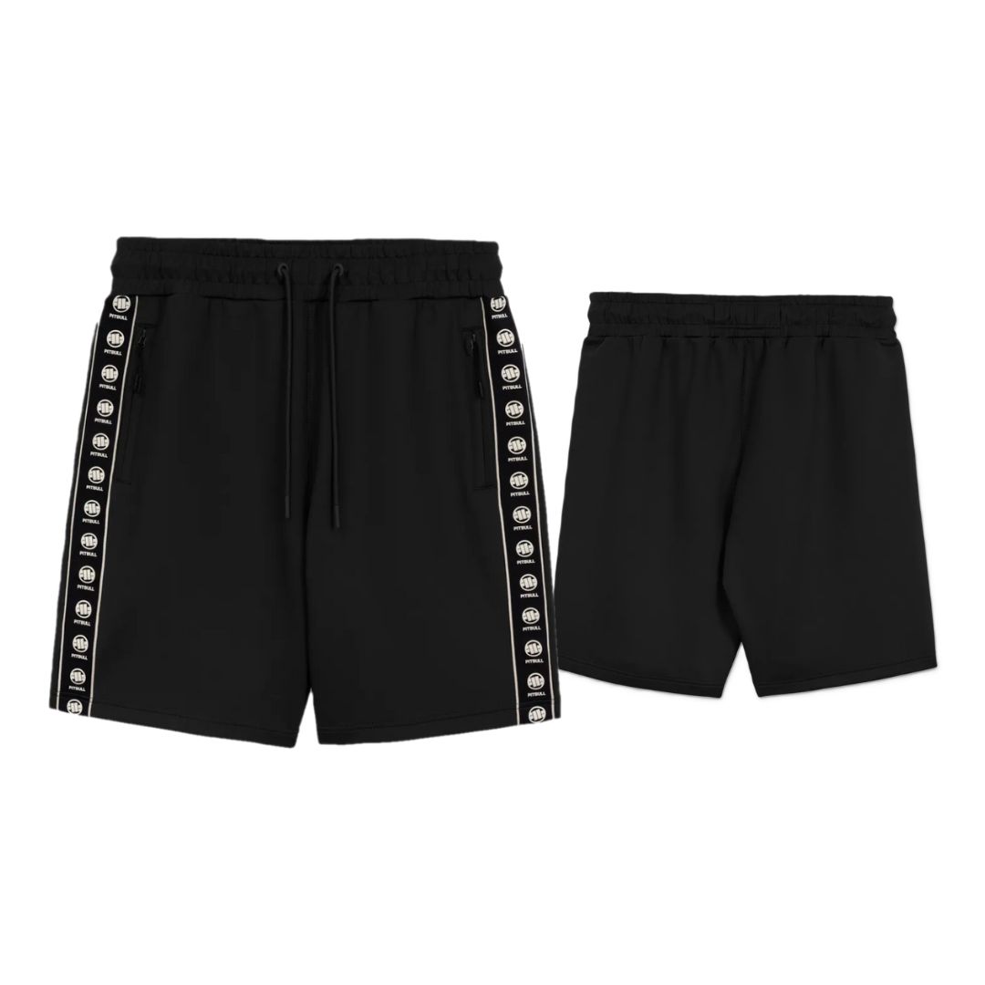 Pitbull West Coast Pánské Teplákové Kraťasy Powers Černé XL