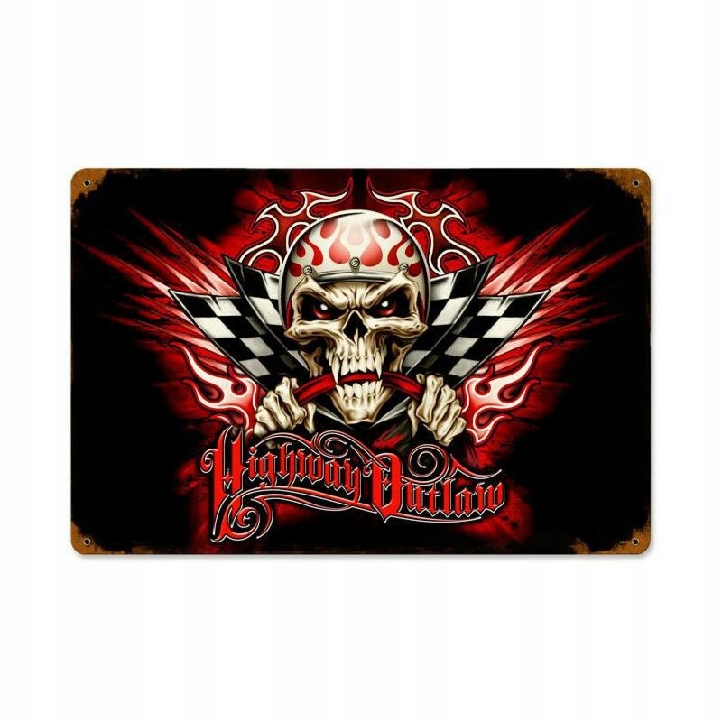 Вивіска 30x46, Highway Outlaw, США хіт подарунок