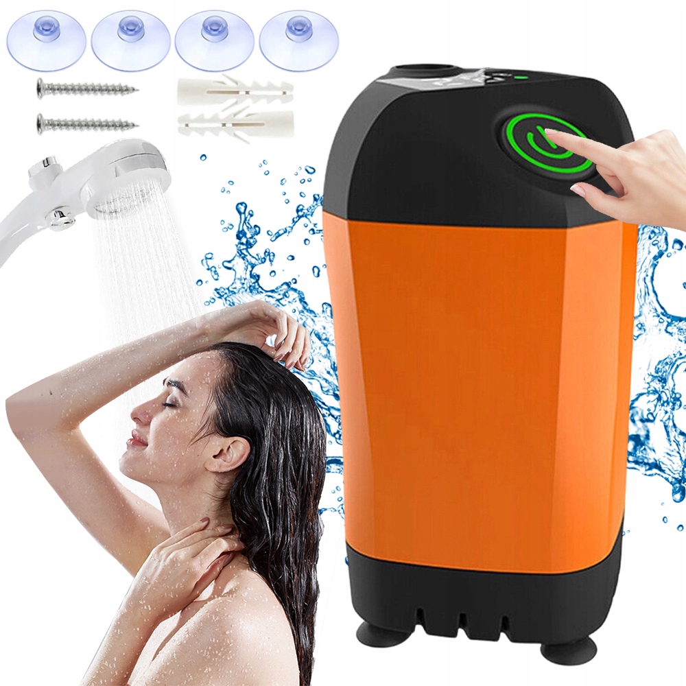 Kempingová sprcha do auta s displejem a akumulátorem bez instalace