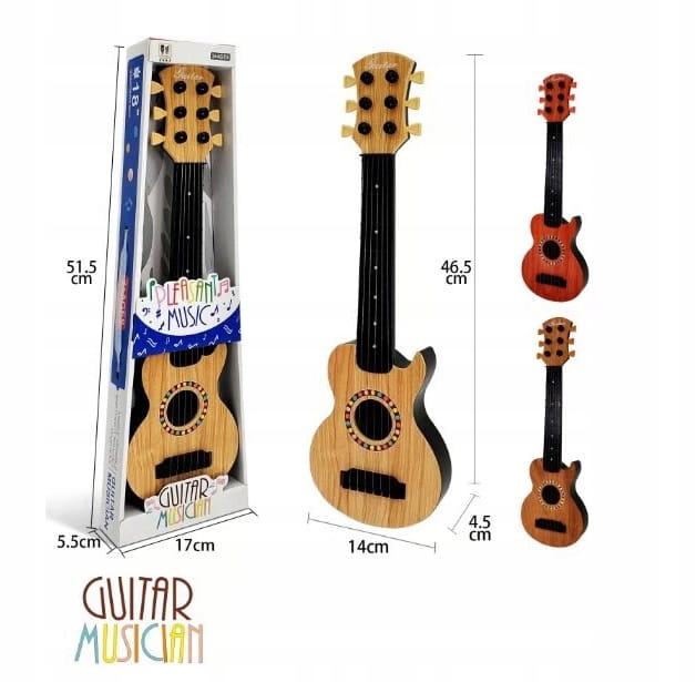 GITARA DLA DZIECI DUŻA 50CM STRUNY INSTRUMENT GRA Rodzaj gitara