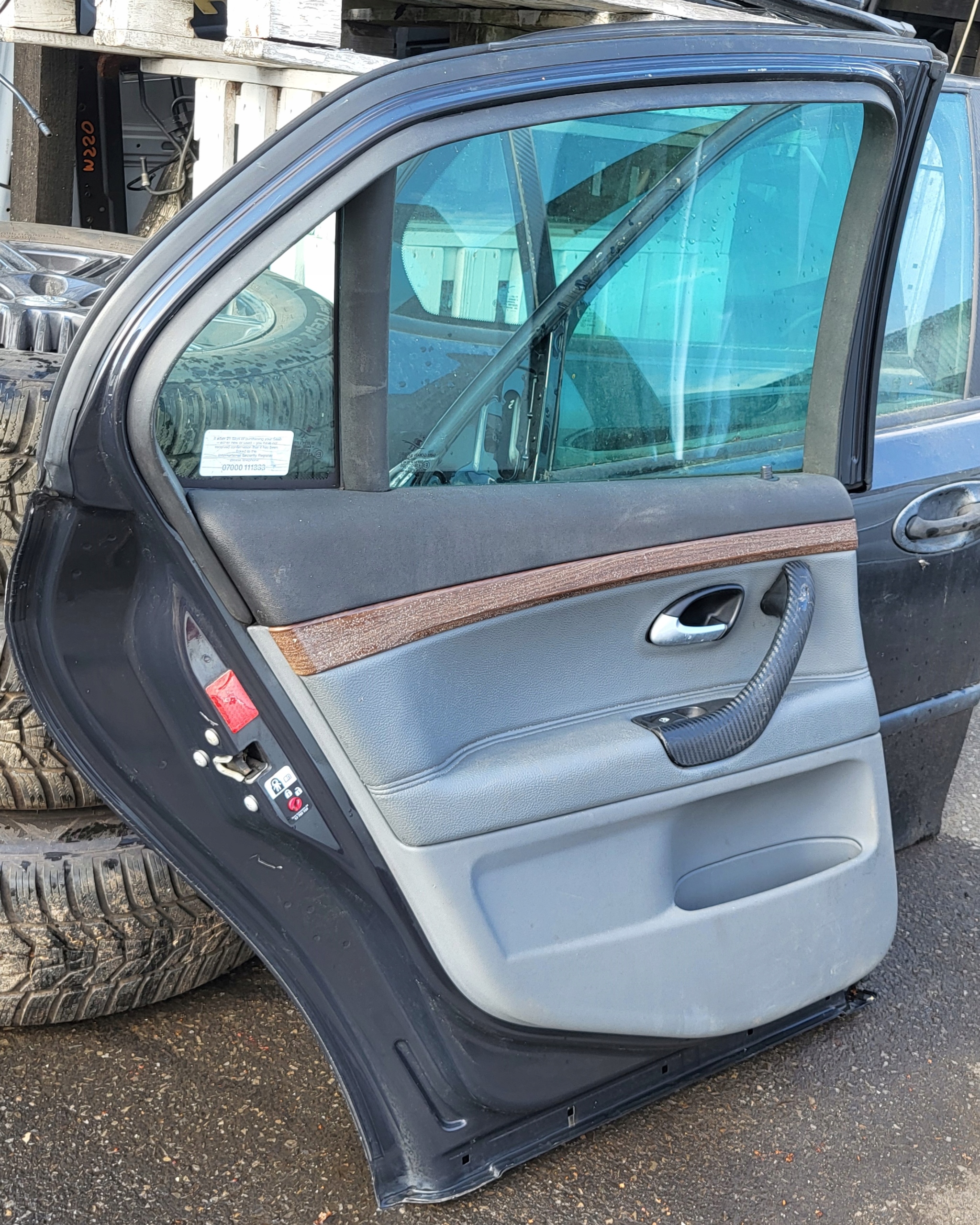 door complete left rear. side window lock lift SAAB 93 9-3 II 2 OE