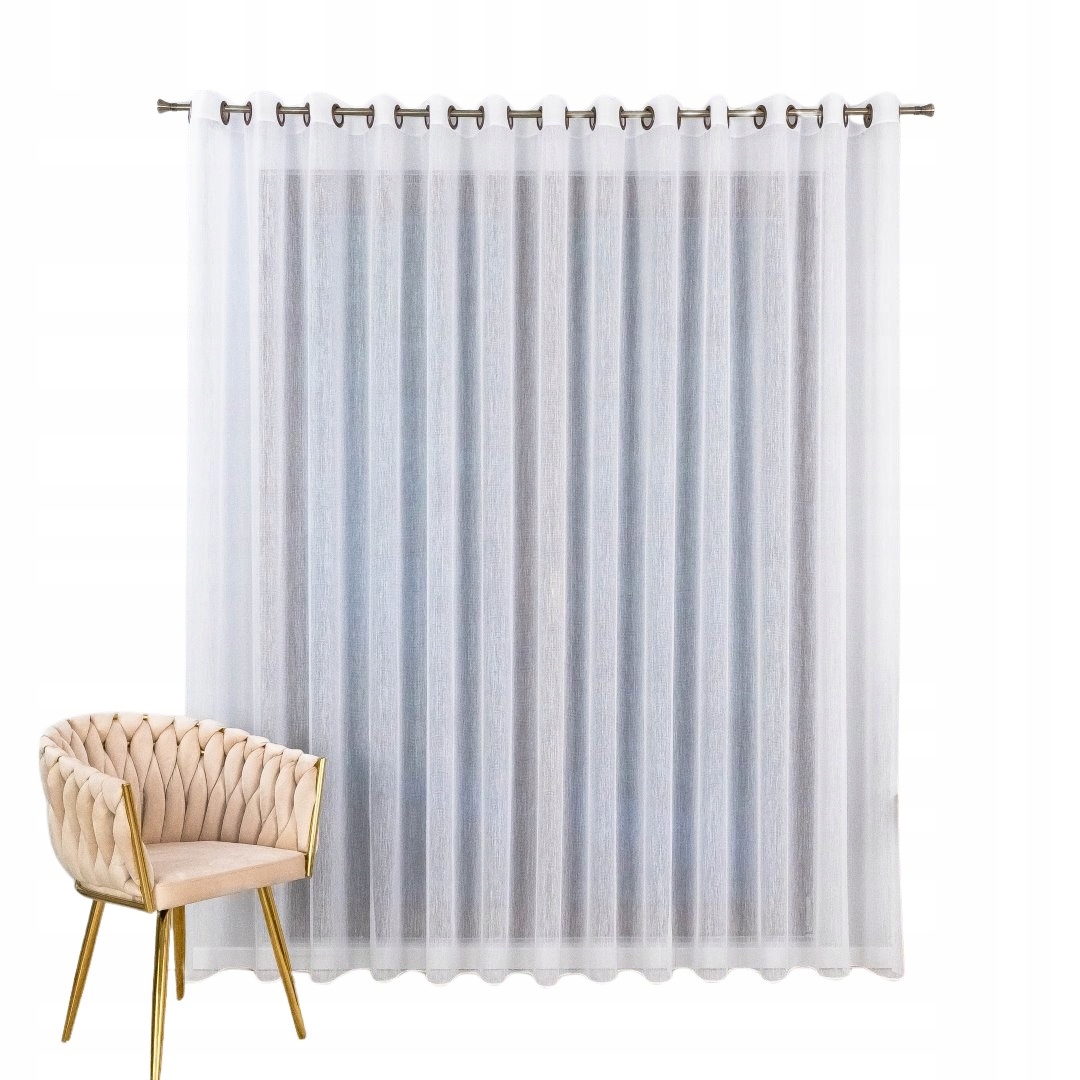 Záclona Etamina Hotová S Páskou, Pro Obývací Pokoj Na Průchodkách 150X229