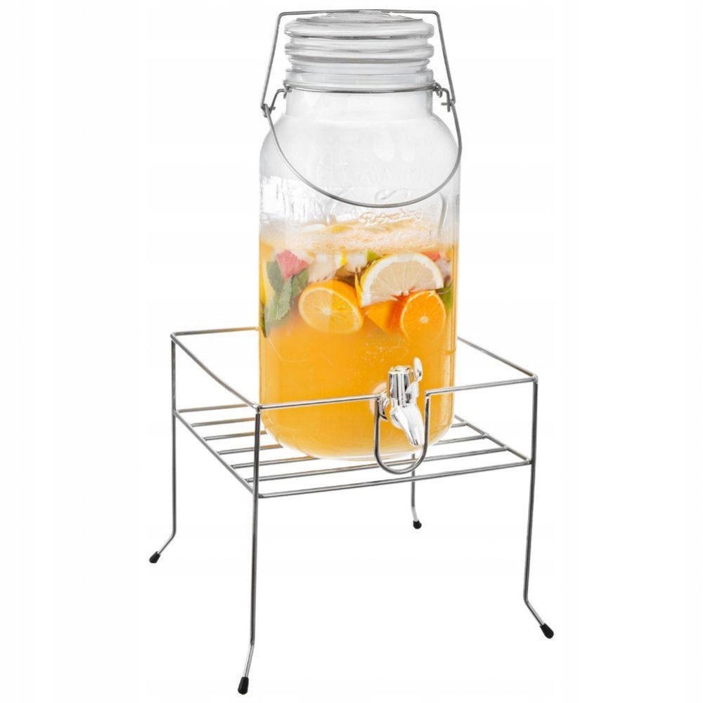 

Stojak Pod Słój Słoik kranikiem na napoje Stalowy