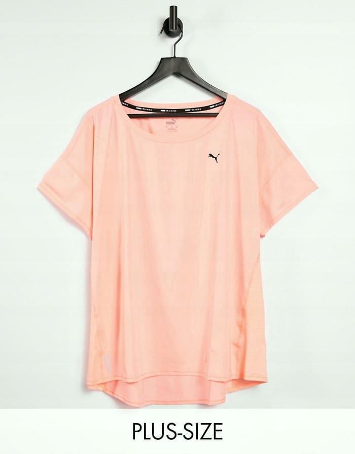 Puma Różowy T-shirt Logo (XL)