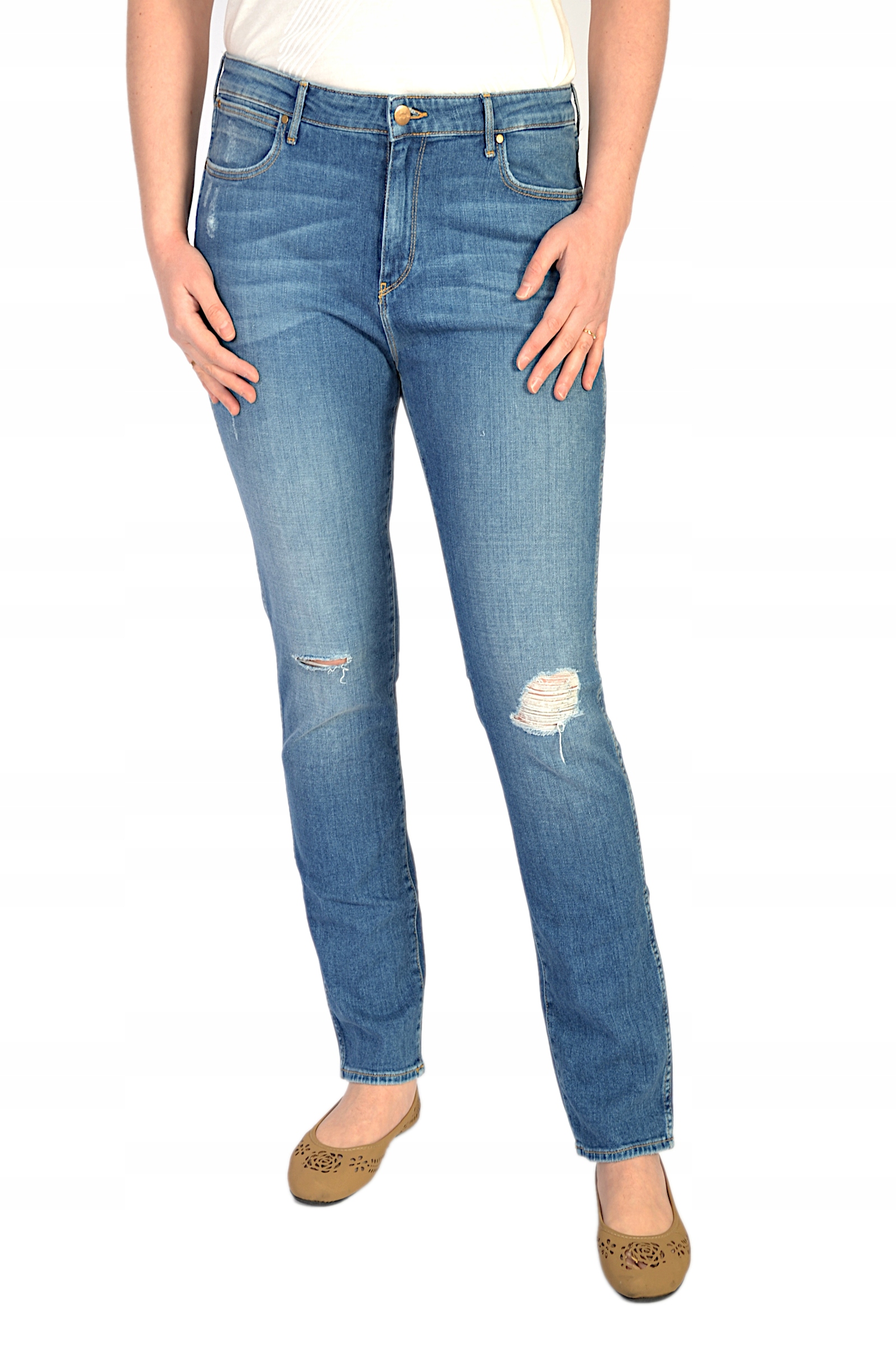 Jeansy WRANGLER BOYFRIEND SOFT WORN W30 L32 Rozmiar 30/32