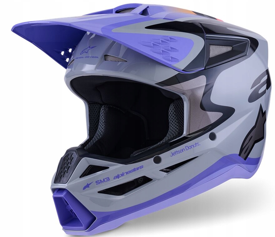 Crossová Prilba Alpinestars Supertech M3 Jettson Gy/pr/bk XL 8302726-9277-XL