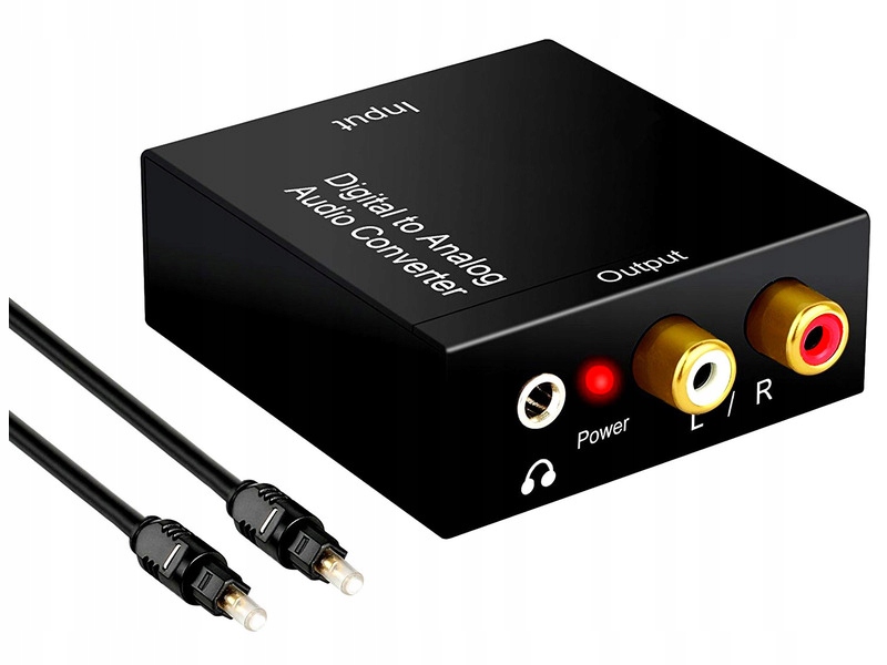 Przetwornik MOZOS DAC01 24Bit z kablem optycznym