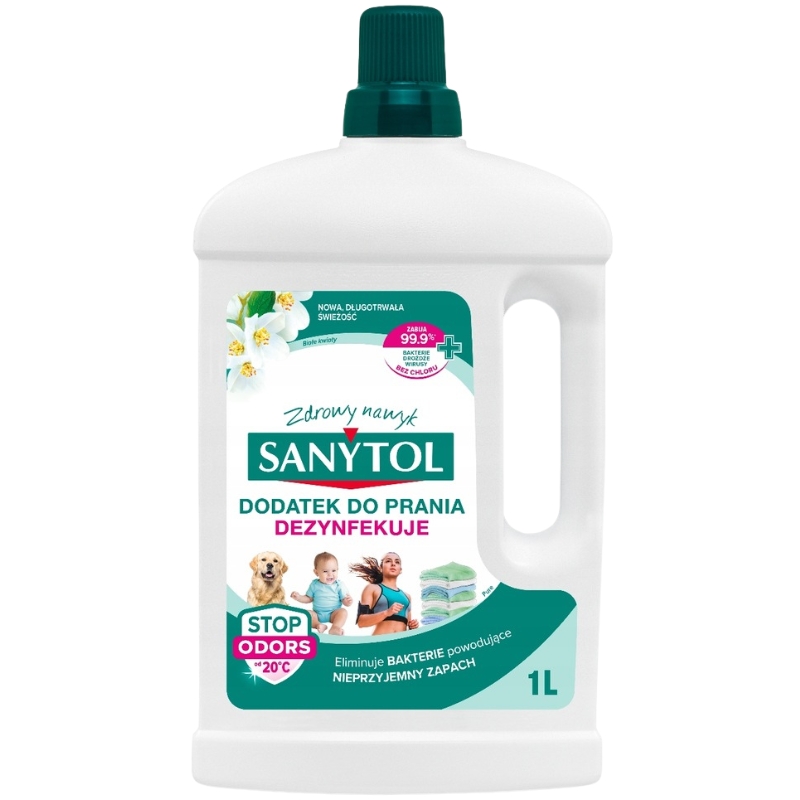 Levně Přísada do praní Sanytol dezinfikující bílé květy 1 l