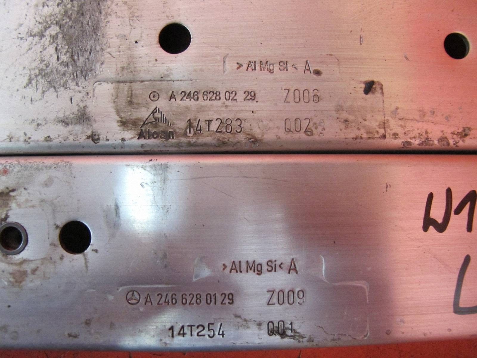 MERCEDES A-KLAS W176 W117 W246 beam tip sider console right left KPL