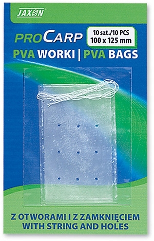 Jaxon Worki Pva z Otworami i Zamknięciem 70x200mm 10szt/op
