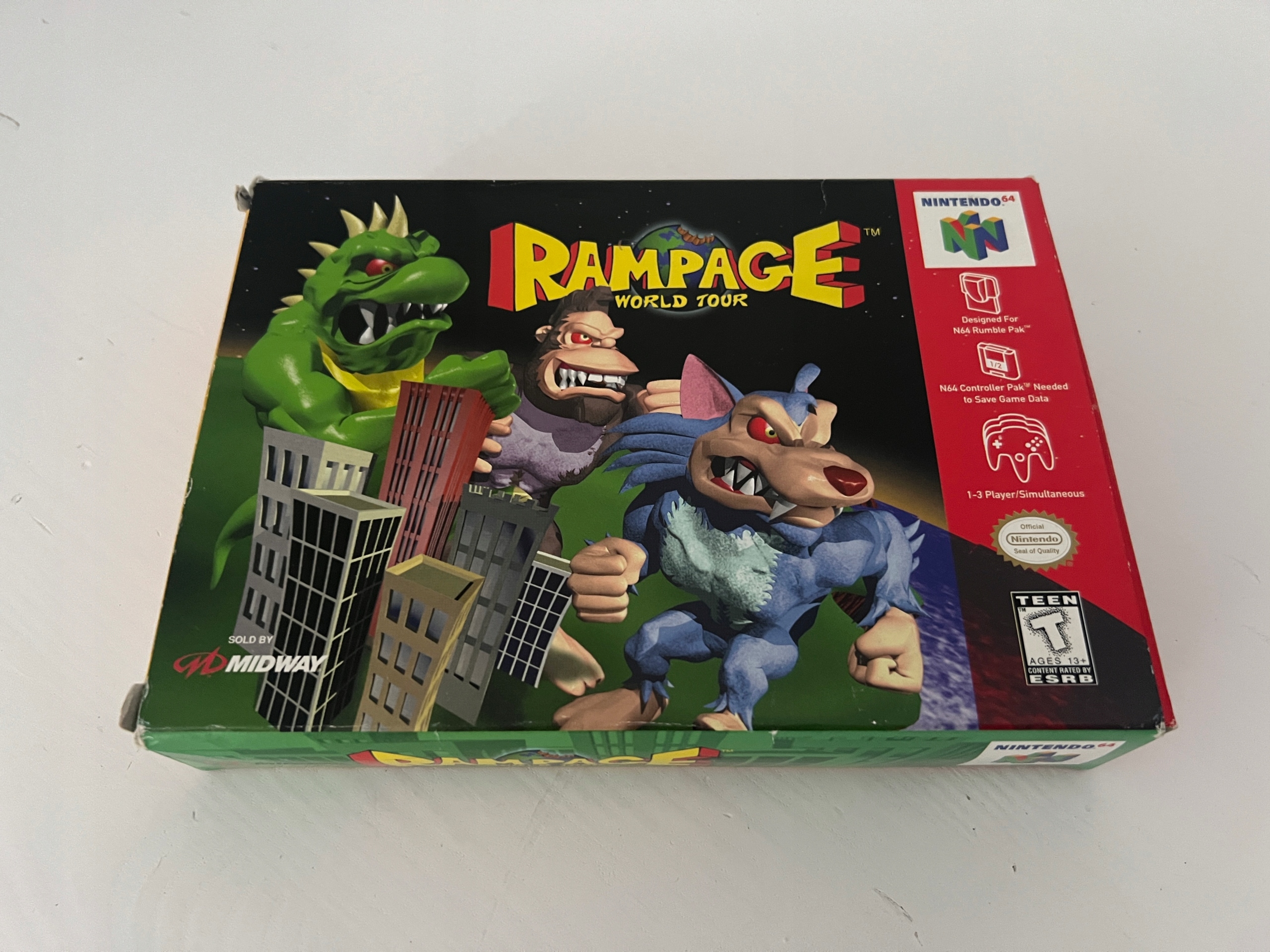 Rampage World Tour Nintendo 64 pudełkowa