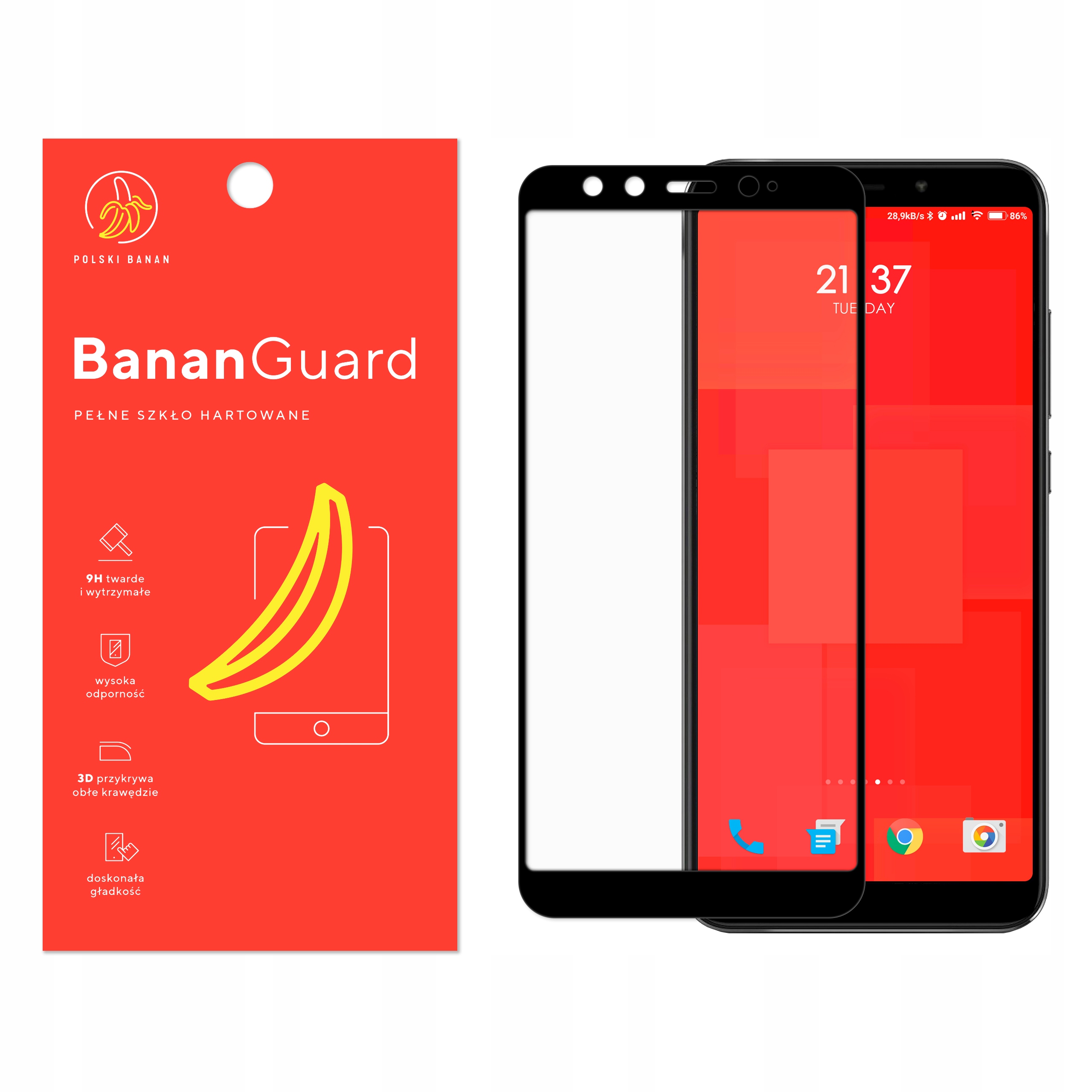 

Szkło Hartowane 3D do Xiaomi Mi A2 / Mi 6X Czarne