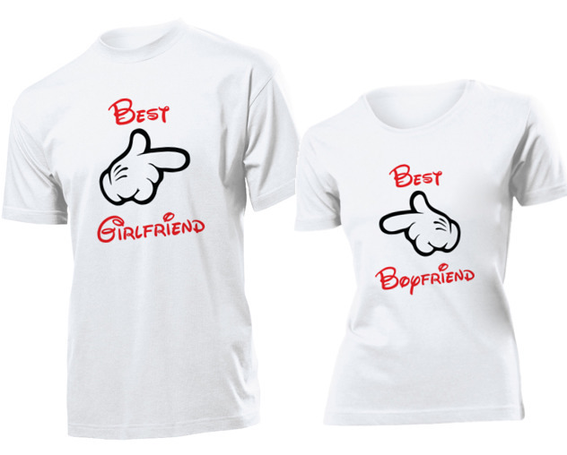 

Koszulki dla par Chlopak Dziewczyna Komplet M