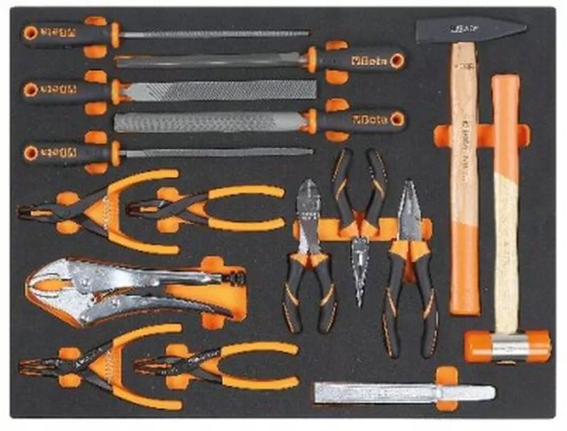 Zestaw 16 narzędzi w miękkim wkładzie profilowanym Marka Beta