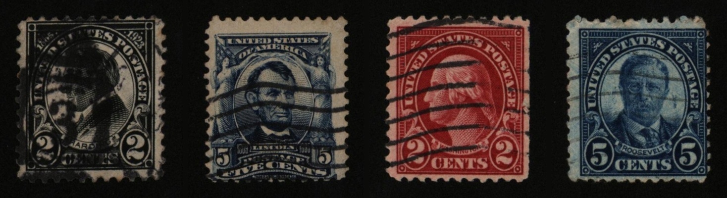 USA Stare znaczki zestaw 1A