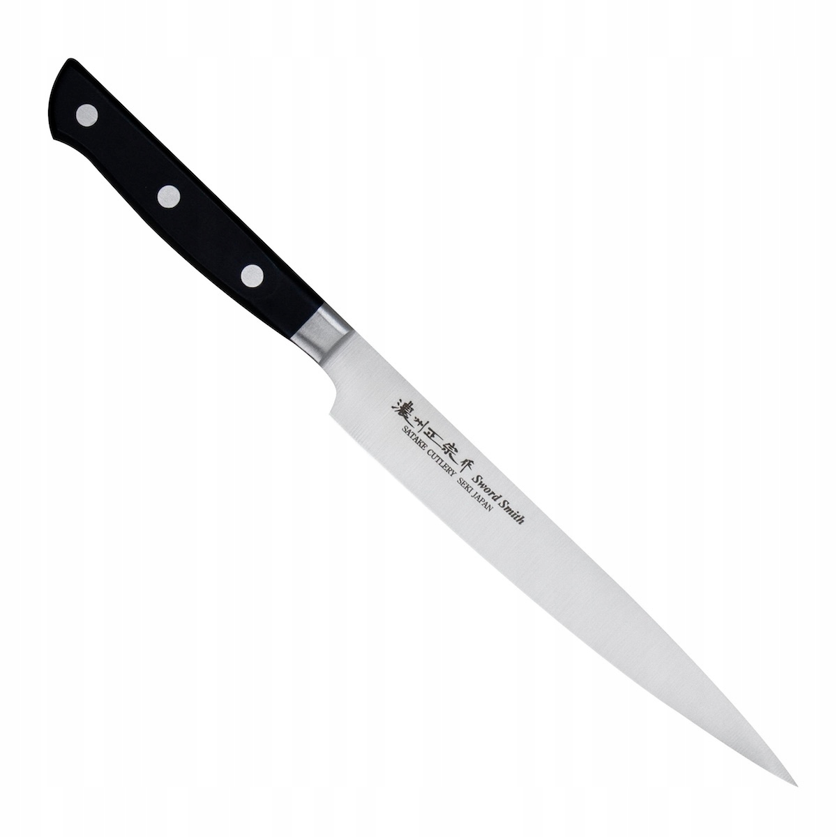 Satake Satoru Japonský ostrý kuchynský nôž na filetovanie 56-58 Hrc 17 cm