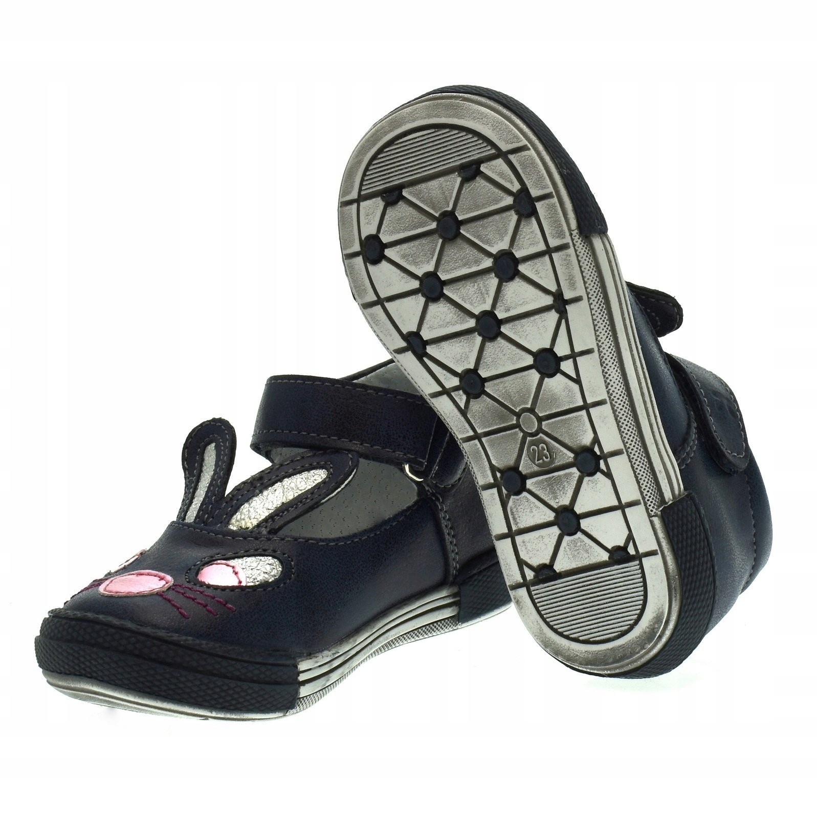 Baleriny Kornecki 06480 Króliki Granatowe rzep 24 Bohater / Bajka brak