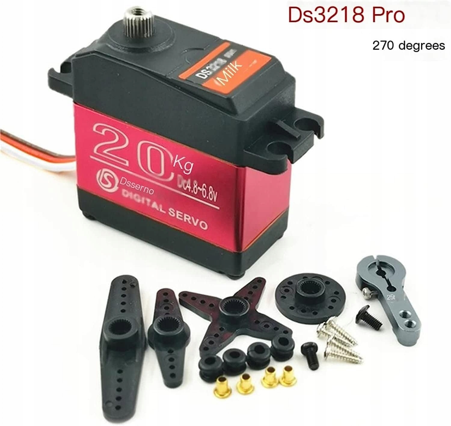 DS3218 Pro 7,4V 20KG 180° digitální servomotor Rc