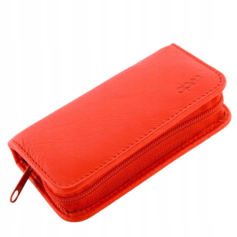 Manikúrní sada Nickel kožená červená