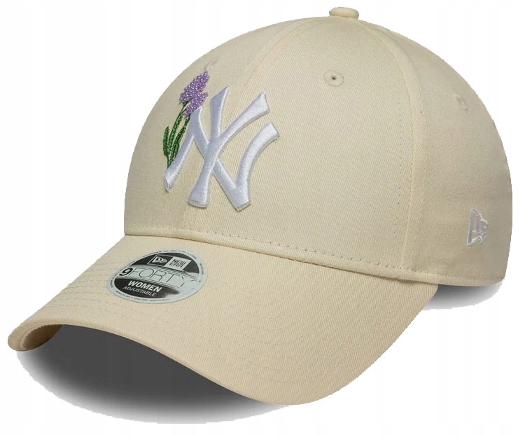 Czapka z daszkiem New Era Nyy Damska Mlb kremowa 9FORTY
