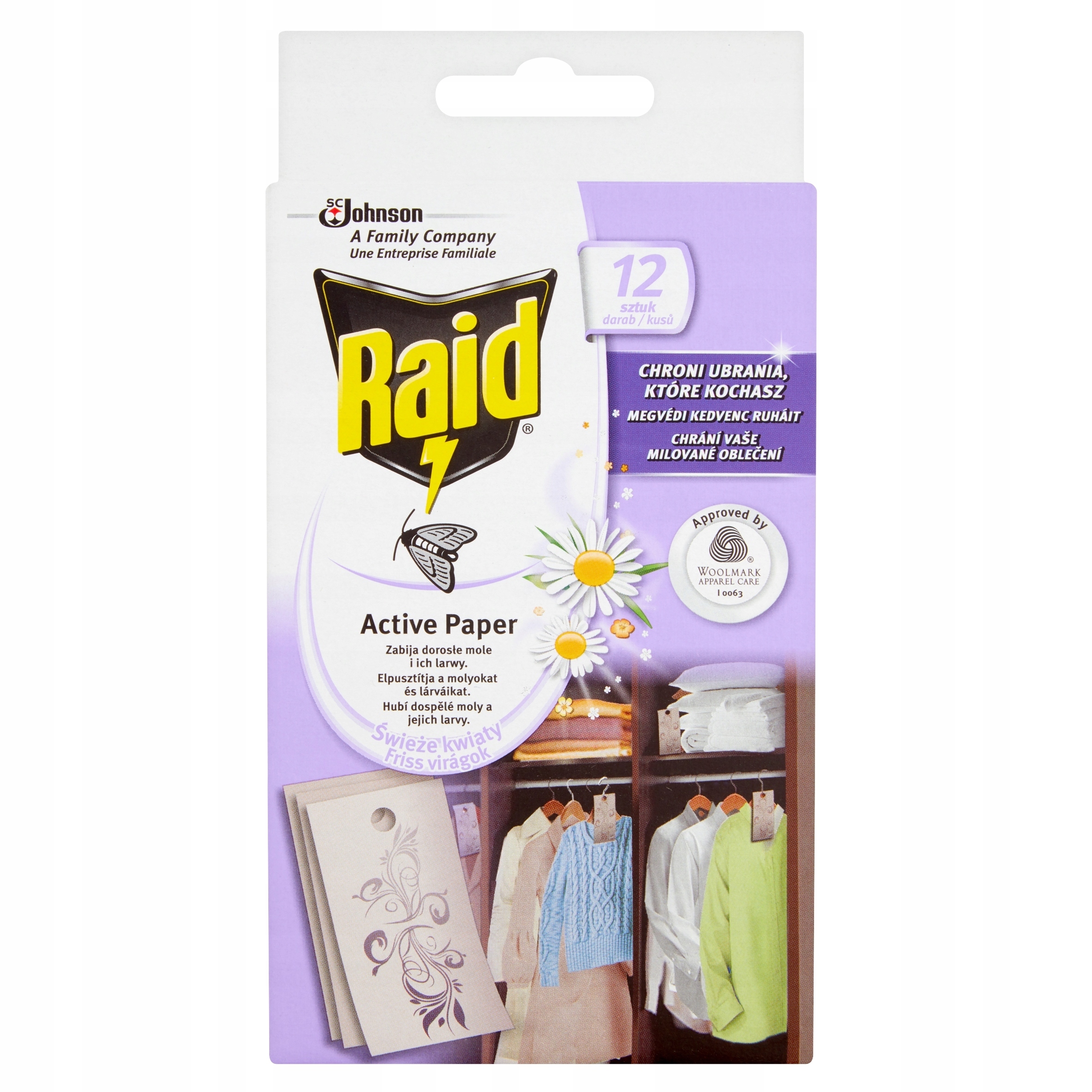 

Raid Active Paper Świeże Kwiaty Na Mole 12 Szt