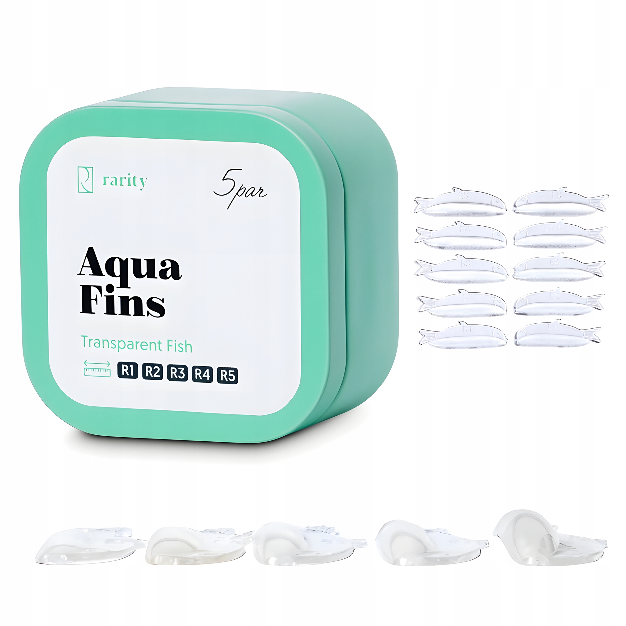 Silikonowe Wałki Rybki do Laminacji Liftingu Rzęs 5 par