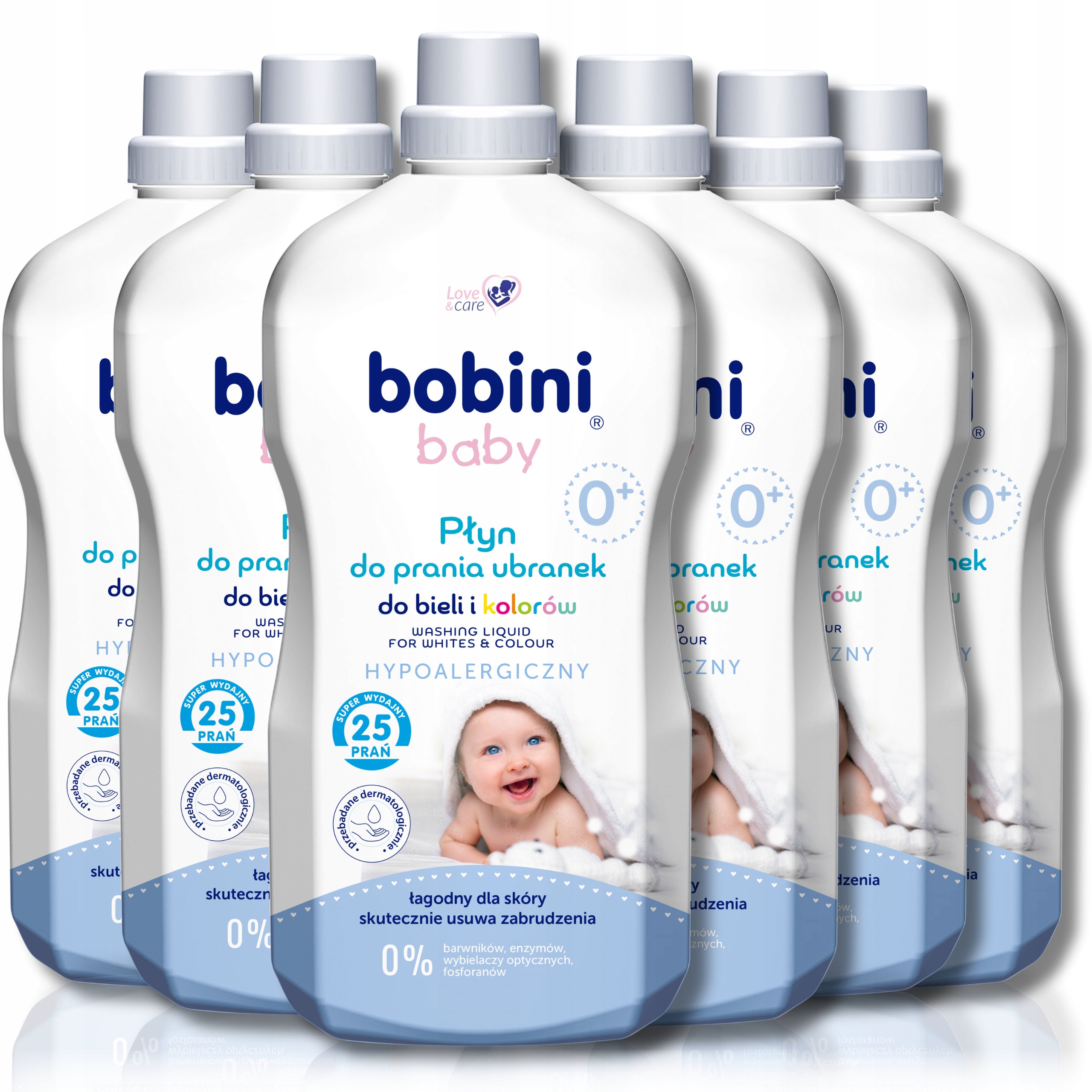 Levně Bobini Hypoalergenní Tekutý Prací Prostředek pro Děti Barva Bílá 10,8l 150 praní