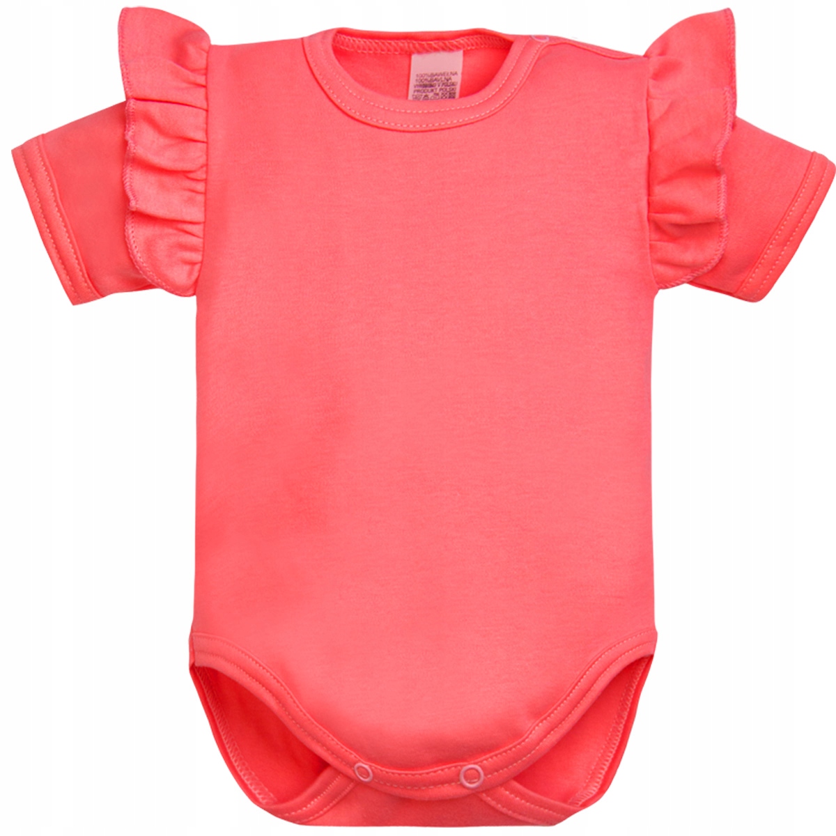 2-pak BODY Z FALBANKAMI koral i śmietanka 62 Płeć dziewczynki chłopcy