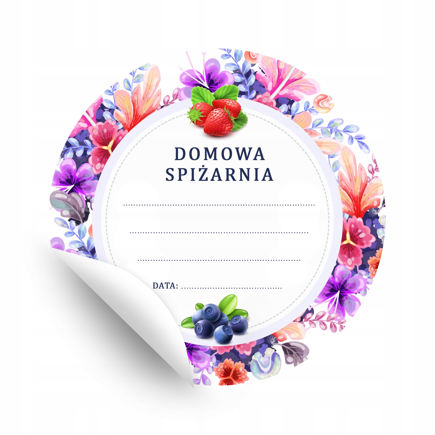 

Naklejki Na Przetwory Konfitury Dżem Etykiety 50sz
