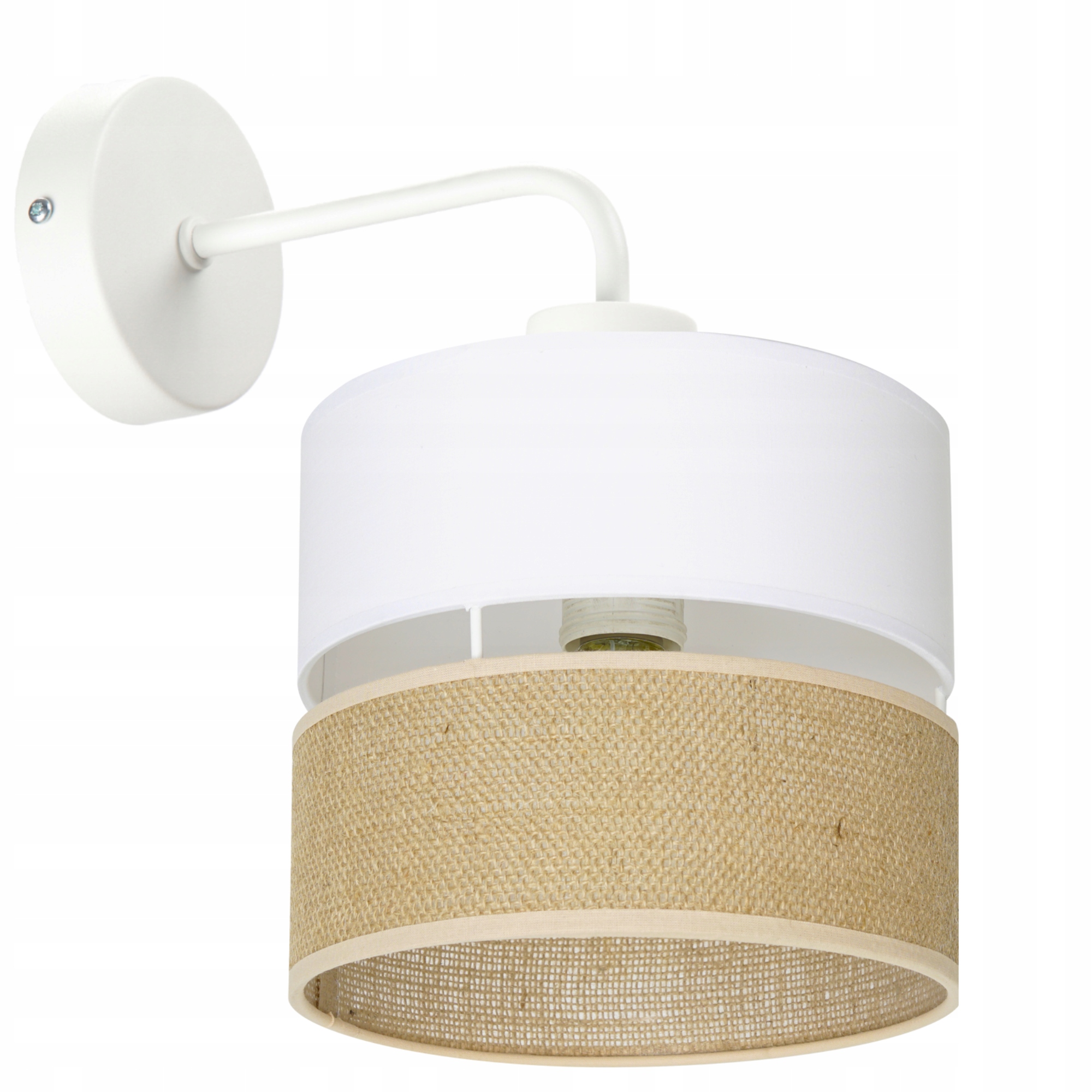 Nástěnná Lampa Juta Boho Jutová Duo Pruhy Polská Moderní Led Lampa