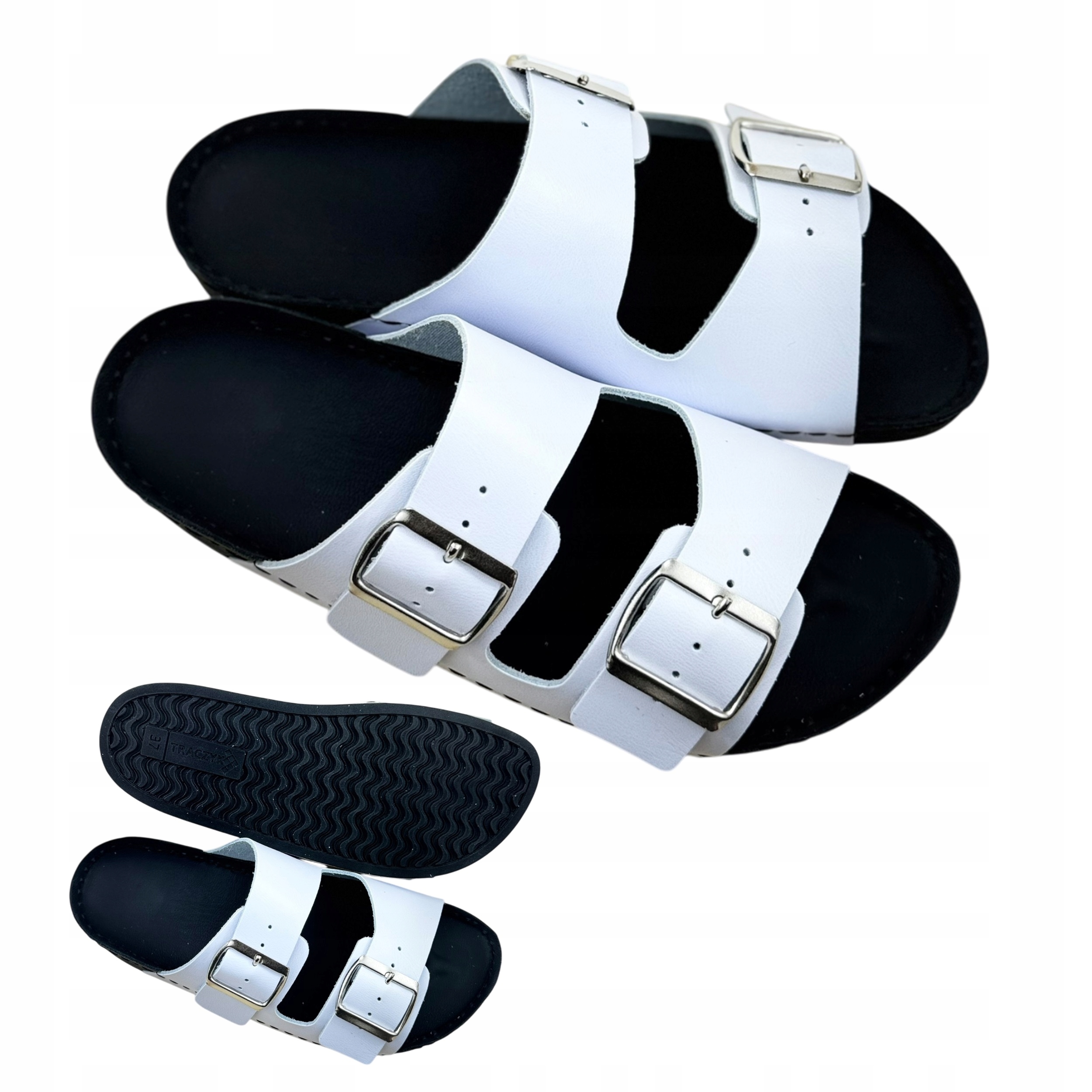 Nazouváky Anatomické Kožené Nastavitelné Bílé Profilované Traczyk vel.43