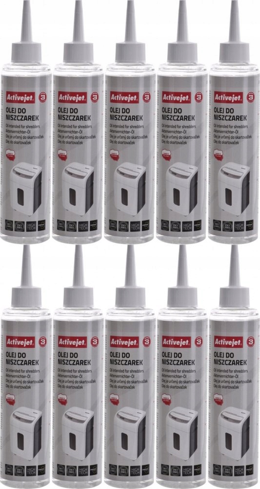 Olej do niszczarek Activejet ASO-250 250ml x10